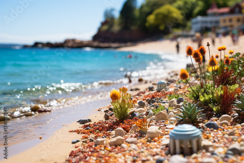 beach views capture constant movement of tides and waves, as well as timeless allure of shoreline