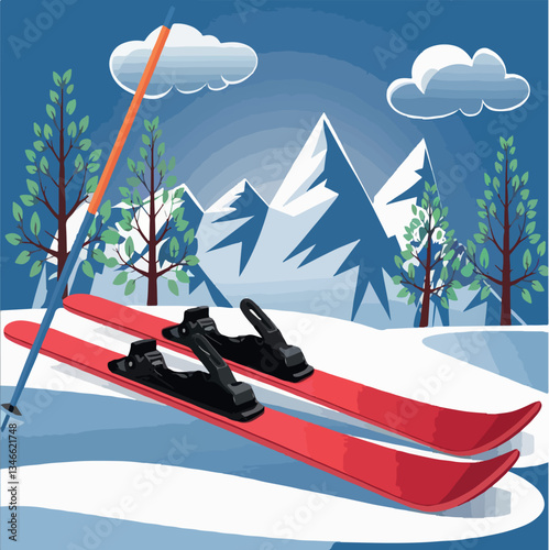 landscape, background, travel, illustration, drawing, mountain, winter, outdoor, nature, vector, design, snow, hill, abstract, tree, sky, graphic, view, vacation, cold, silhouette, blue, texture, 