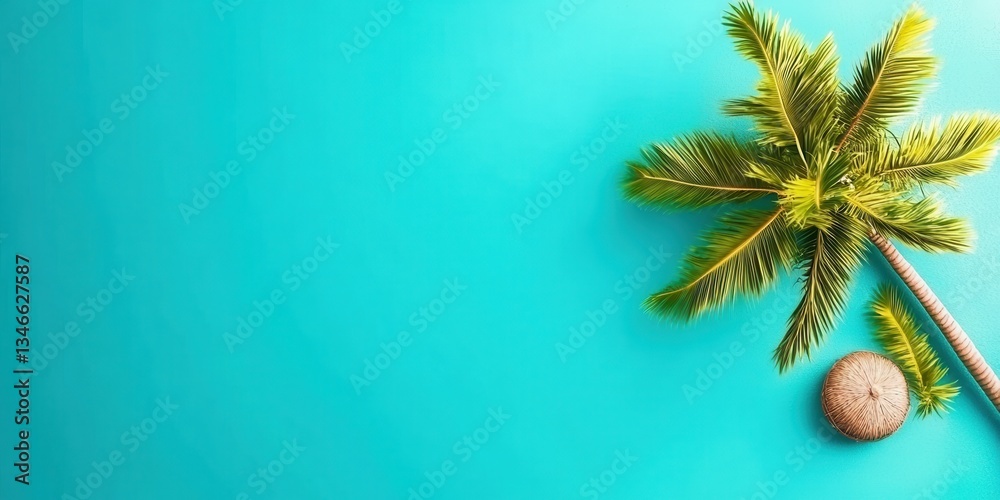 Obraz premium Palm Trees Banner