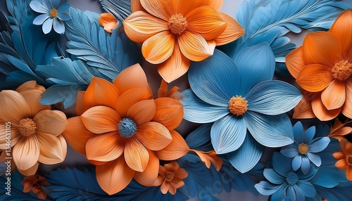 Wallpaper Mural flowers in the garden Torontodigital.ca