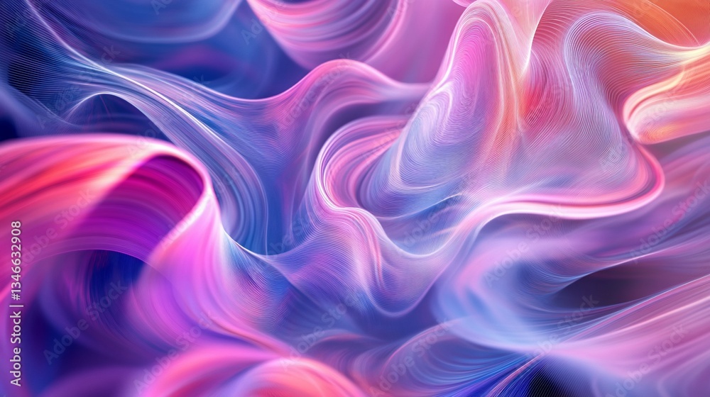 Obraz premium Abstract wavy lines background with vibrant colors creating a sense of movement