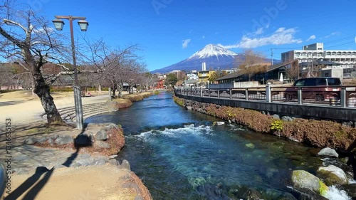 View of Mount Fuji ,Fujinomiya Shi, Shizuoka, Japan.