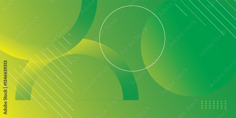 Obraz premium Abstract green and yellow color background. Vector illustration