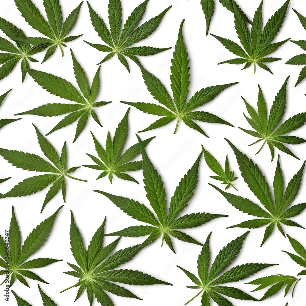 Smooth green marijuana leaf with vibrant color, isolated on white background. Smooth green marijuana leaf with vibrant color, isolated on white background.