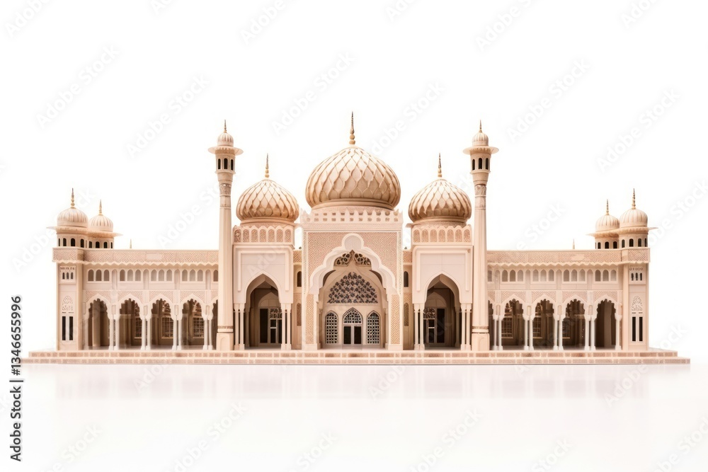 Obraz premium Architecture building dome white background.