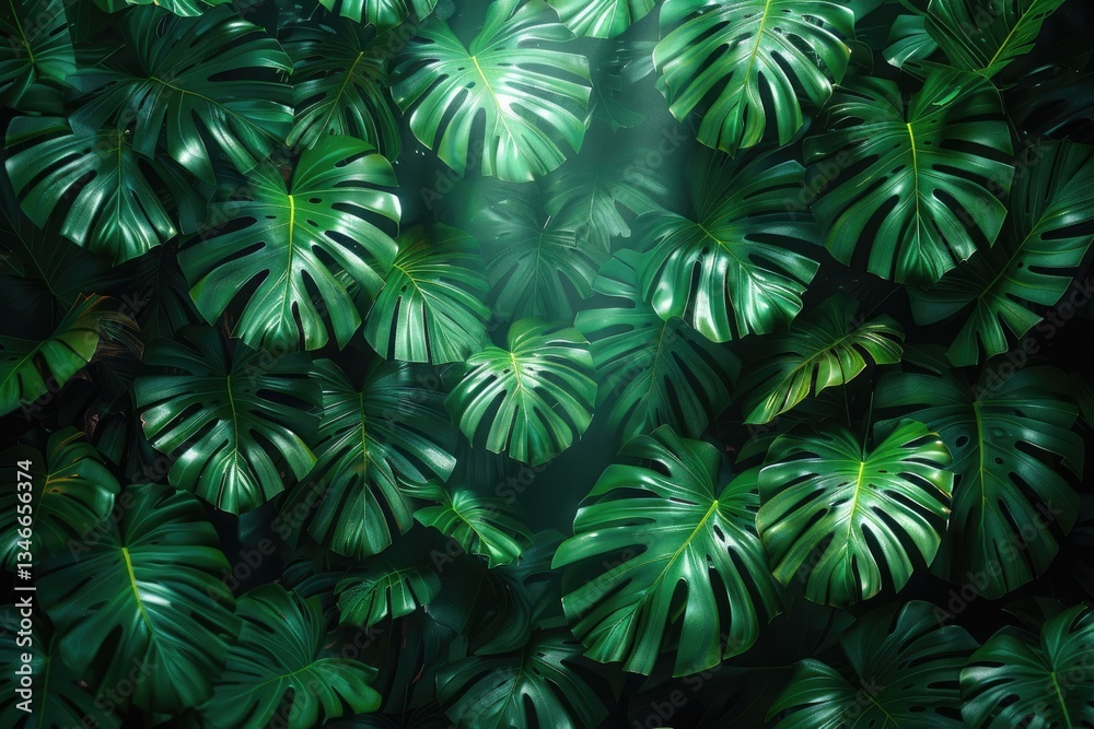 the Dense Verdant Canopy of the Jungle with Lush Foliage and Vines the Dense Verdant Canopy of the Jungle with Lush Foliage and Vines