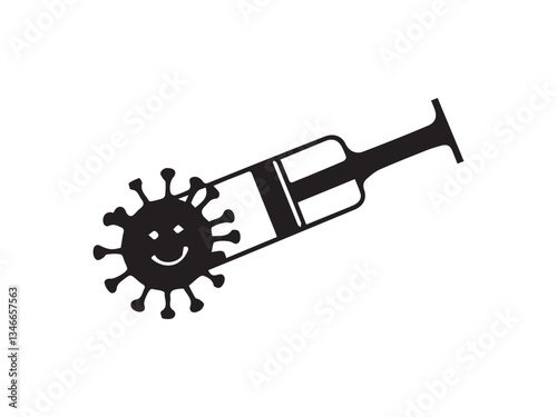 Syringe icon design template