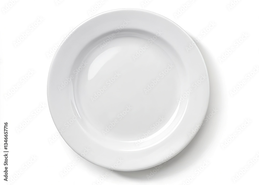 White Plate PNG for Design, Clean, Minimalist White Plate PNG for Design, Clean, Minimalist