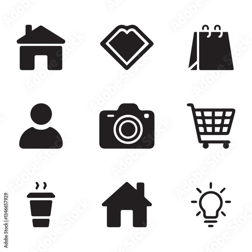 Real Estate Icon Set for Web and Business Use