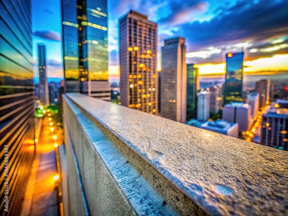 Obraz premium Urban Building Ledge - Architectural Photography