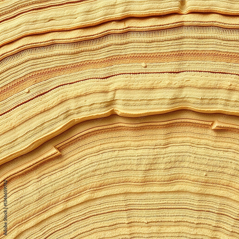 Sandstone Layers with Intricate Striations Sandstone Layers with Intricate Striations