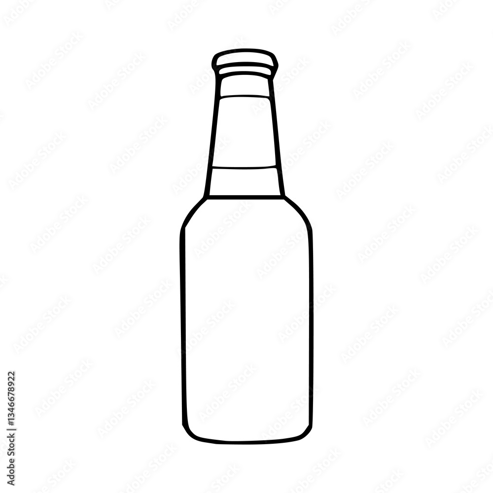 outline drawing of a bottle outline drawing of a bottle