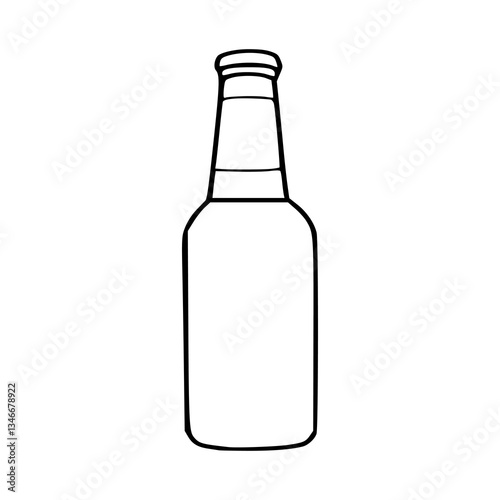 outline drawing of a bottle