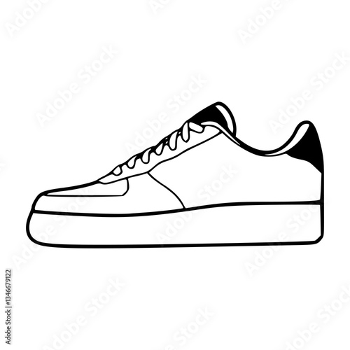 sport shoes vector illustration