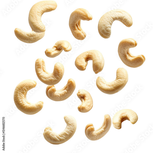 Falling cashewnuts
