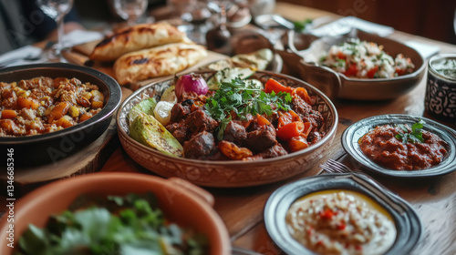 Wallpaper Mural beautiful happy family celebrating Ramadan together Torontodigital.ca