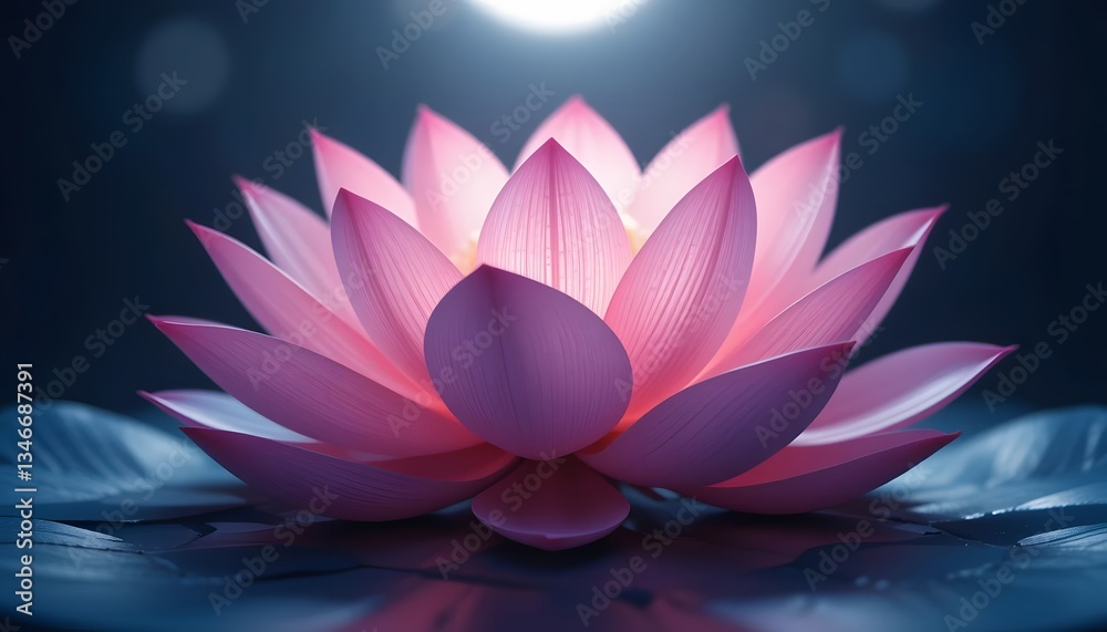 Serene Pink Lotus Blossom in Tranquil Waters: A Study in Natural Beauty and Serenity Serene Pink Lotus Blossom in Tranquil Waters: A Study in Natural Beauty and Serenity