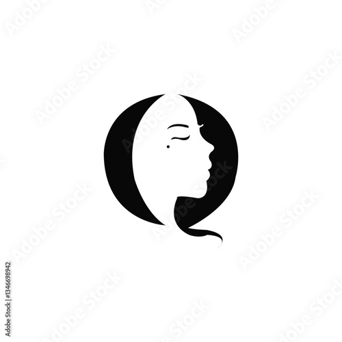 Q Vector logo, Queen Q logo