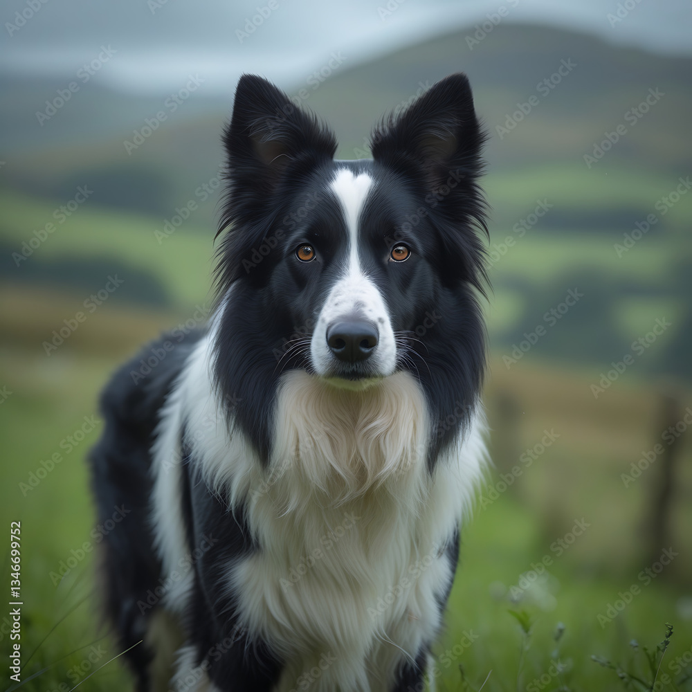 Fototapeta premium border collie dog