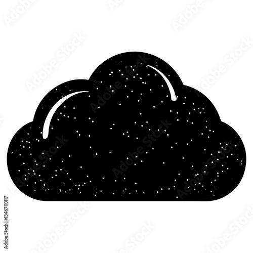 cloud icon on white background 