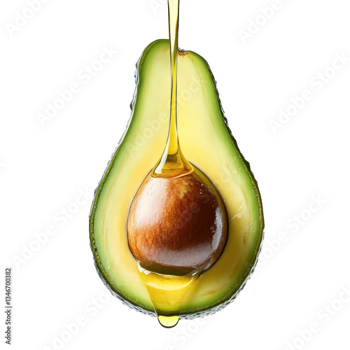 oil dripping from avocado