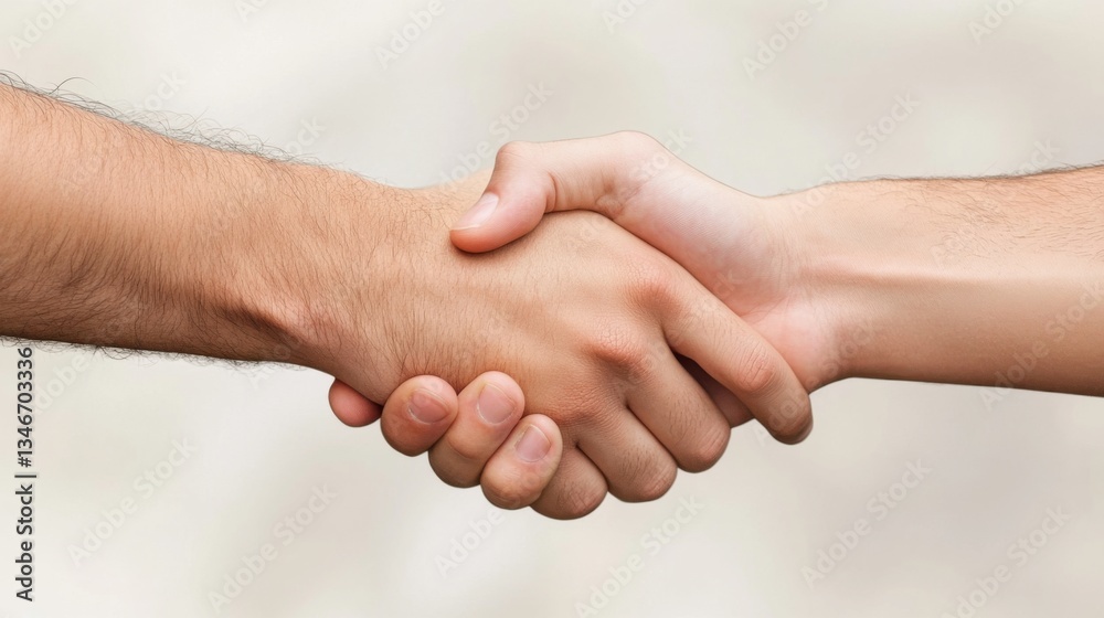 Startup founders shaking hands after closing a big deal Startup founders shaking hands after closing a big deal