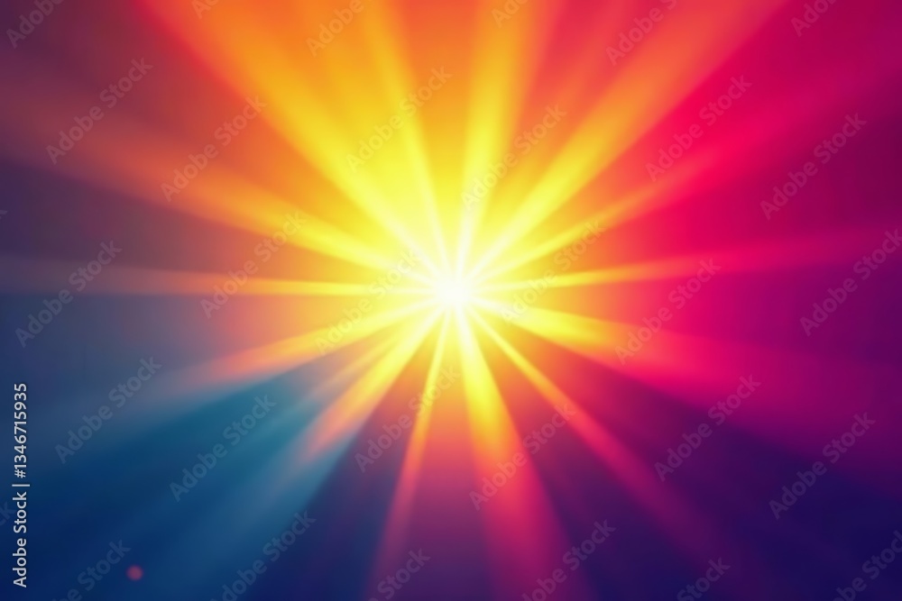 Obraz premium Abstract sun beam background with vibrant colors and luminous rays, summer, design, sunbeam