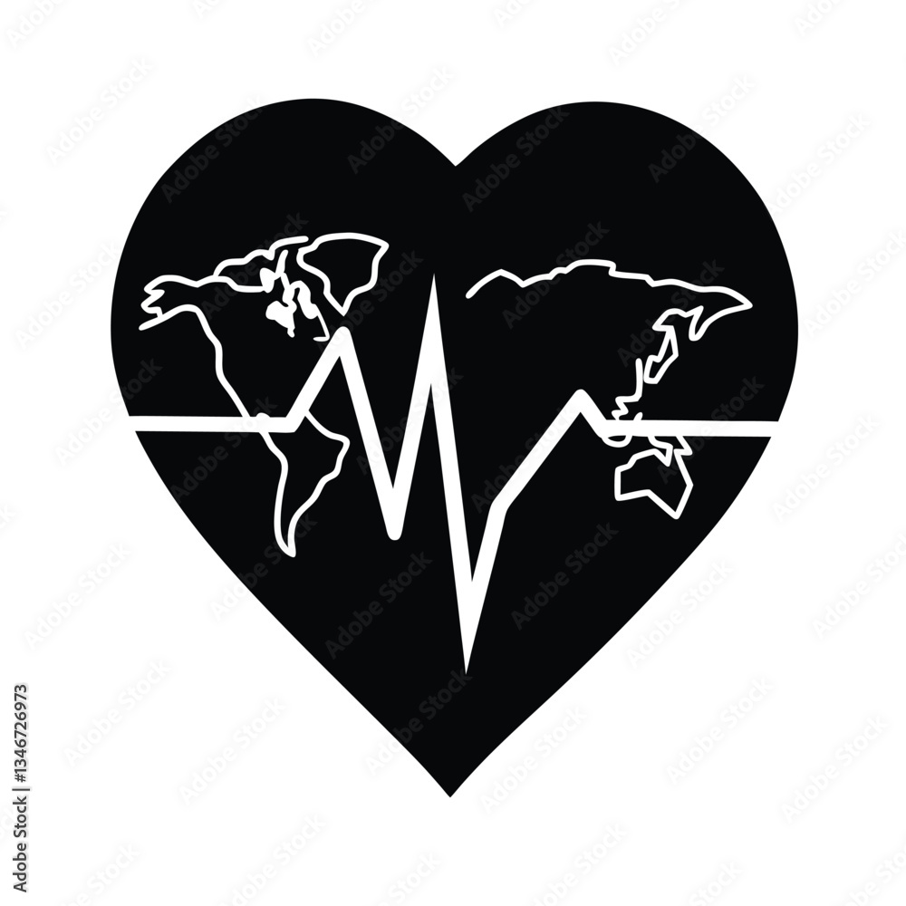 Global Heartbeat World Health, Care, Pulse, Lifeline, Unity, International, Medical, Charity, Support Global Heartbeat World Health, Care, Pulse, Lifeline, Unity, International, Medical, Charity, Support