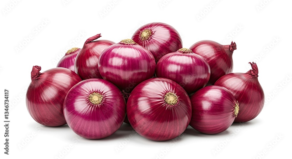 Pile of Fresh Red Onions Ready for Cooking and Culinary Use Pile of Fresh Red Onions Ready for Cooking and Culinary Use