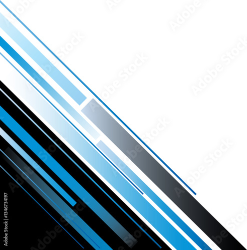 Diagonal corner blue gradient with modern tech style.