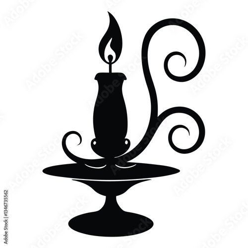 aroma illustration therapy silhouette candle logo aromatherapy icon relaxation outline aromatic natural relax fragrance scent spa cozy home scented shape and vector graphic background
