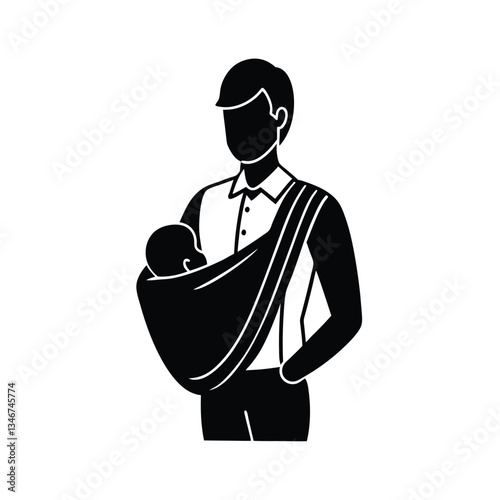 Father Babywearing Sling Infant Carrier Newborn Dad Parenting