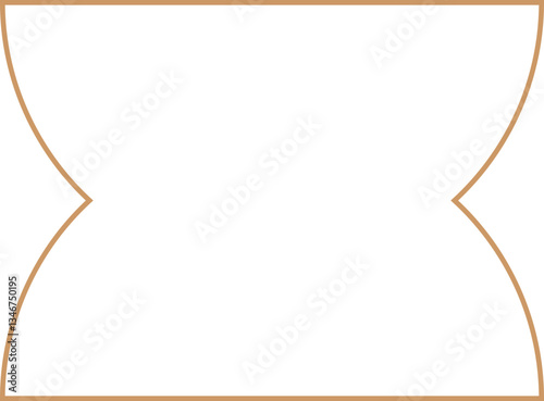 Minimalist aesthetic linear frame
