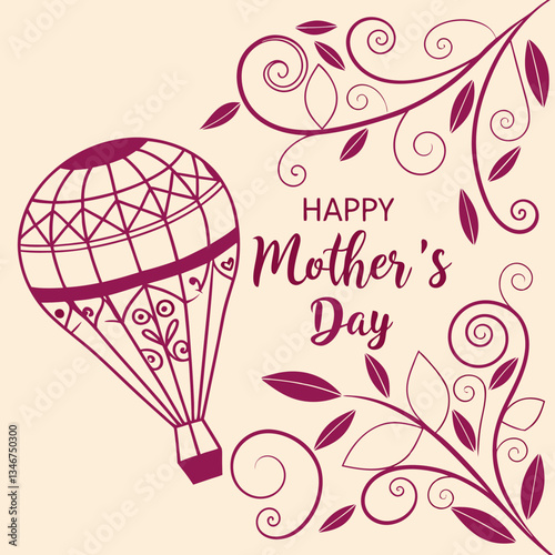Mother's Day is a celebration honoring the mother of the family, as well as motherhood, maternal bonds, and the influence of mothers in society. It is held on the second Sunday of May. vector art.