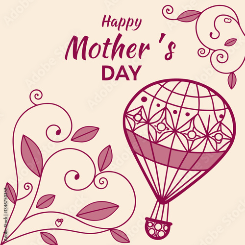 Mother's Day is a celebration honoring the mother of the family, as well as motherhood, maternal bonds, and the influence of mothers in society. It is held on the second Sunday of May. vector art.