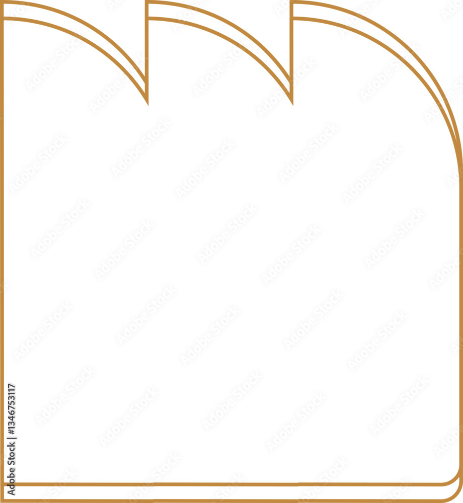 Obraz premium Minimalist aesthetic linear frame