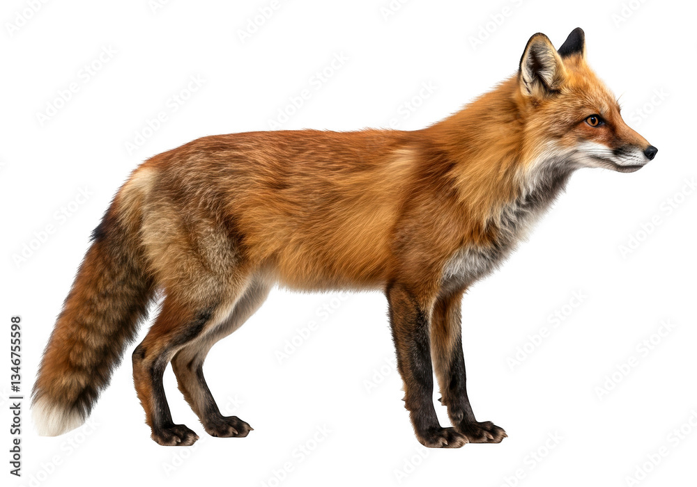 Obraz premium Fox on a transparent background