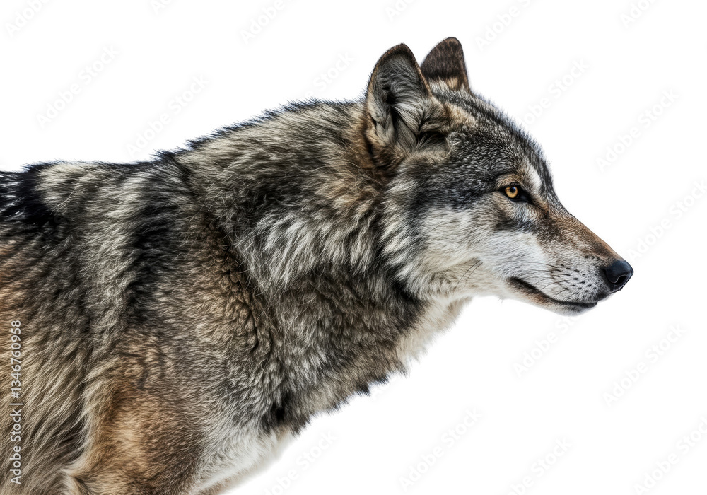 Obraz premium Wolf on a transparent background