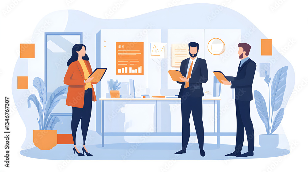 Professional Sales Representative Abstract Concept Cartoon Vector Illustration Professional Sales Representative Abstract Concept Cartoon Vector Illustration