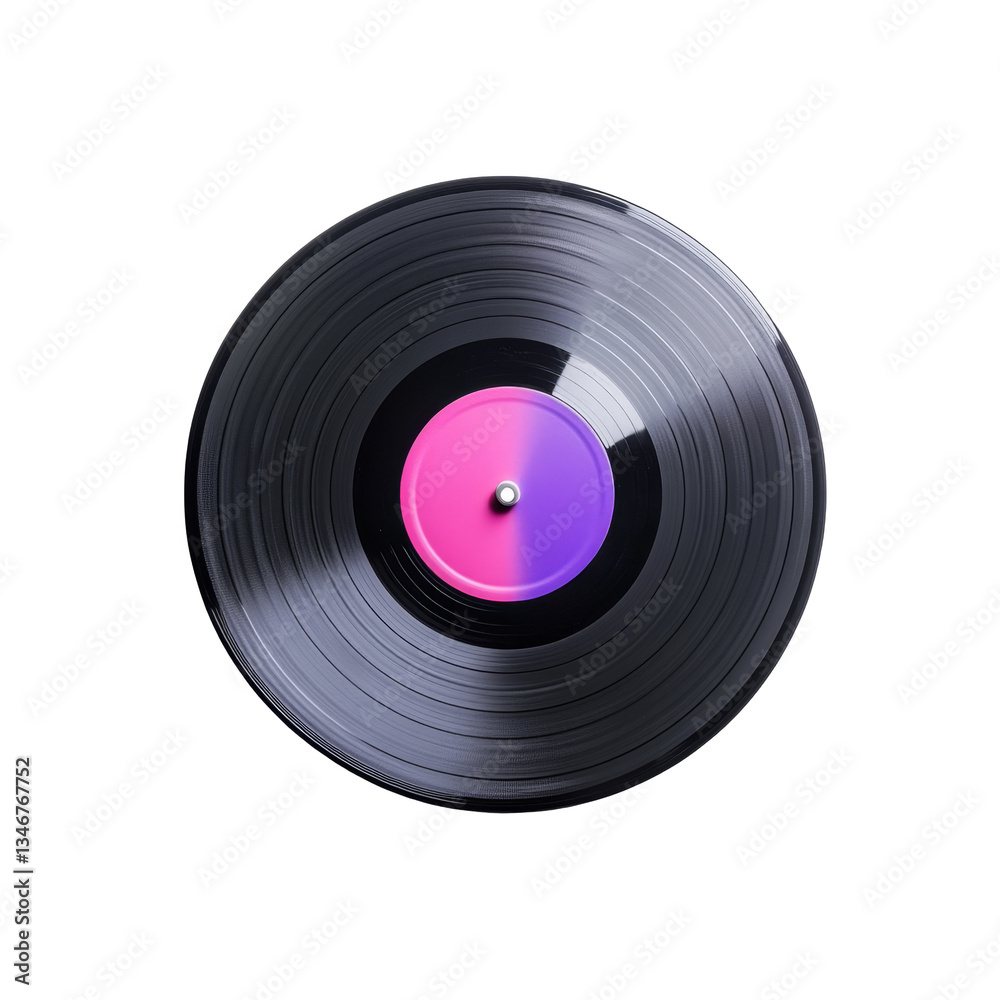 Obraz premium Record album vintage music medium artistic grooves iconic sound retro design classic vinyl style