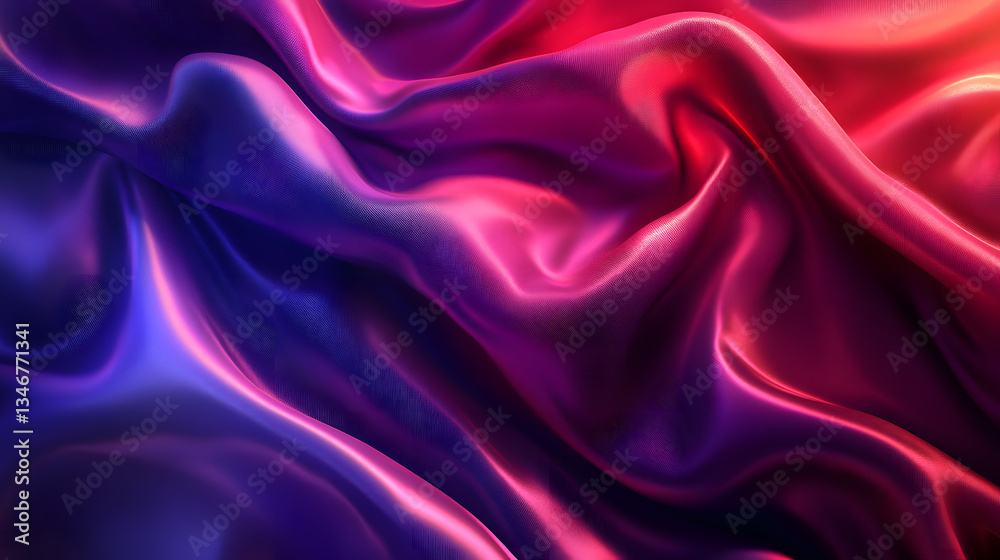 Obraz premium Lush velvet gradient background wallpaper elegant home decor vibrant colors modern aesthetic abstract view