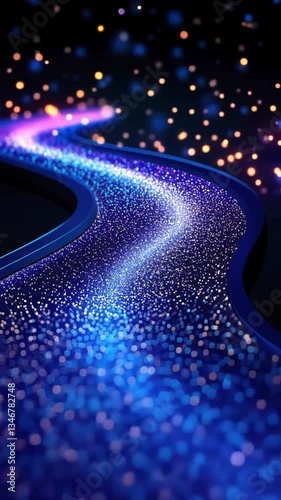 glowing digital roadmap glowing digital roadmap concept with glowing digital roadmap journey illustration for futuristic background Futuristic Glowing Digital Roadmap Neon Light Technology Journey Dig