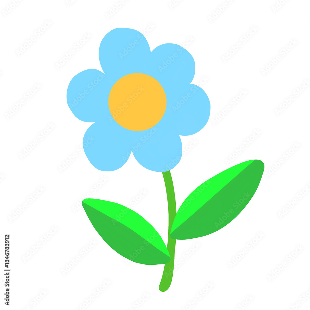 Naklejka premium vector illustration of a flower