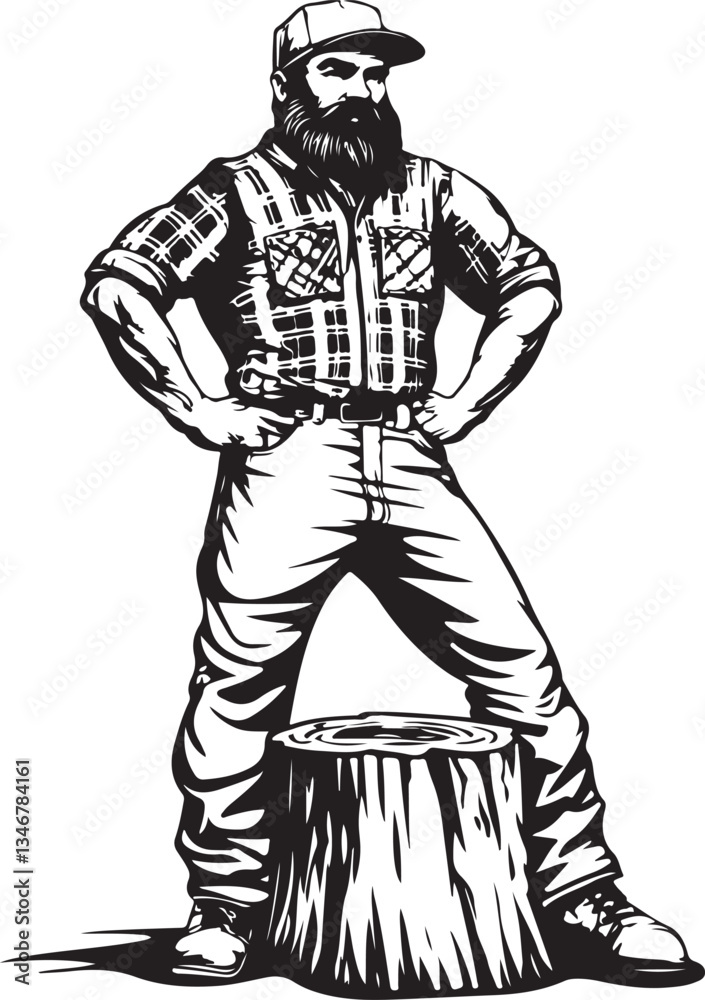 illustration of a lumberjack illustration of a lumberjack