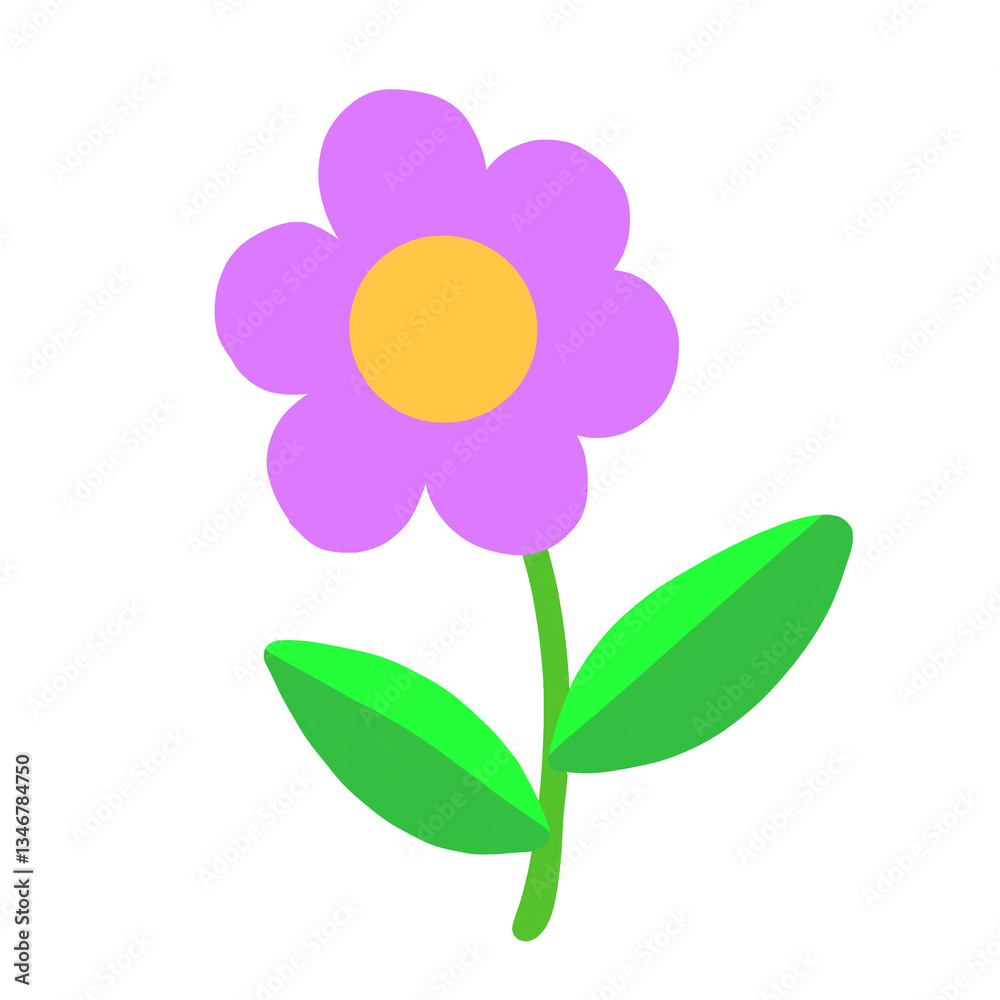 Naklejka premium vector illustration of a flower