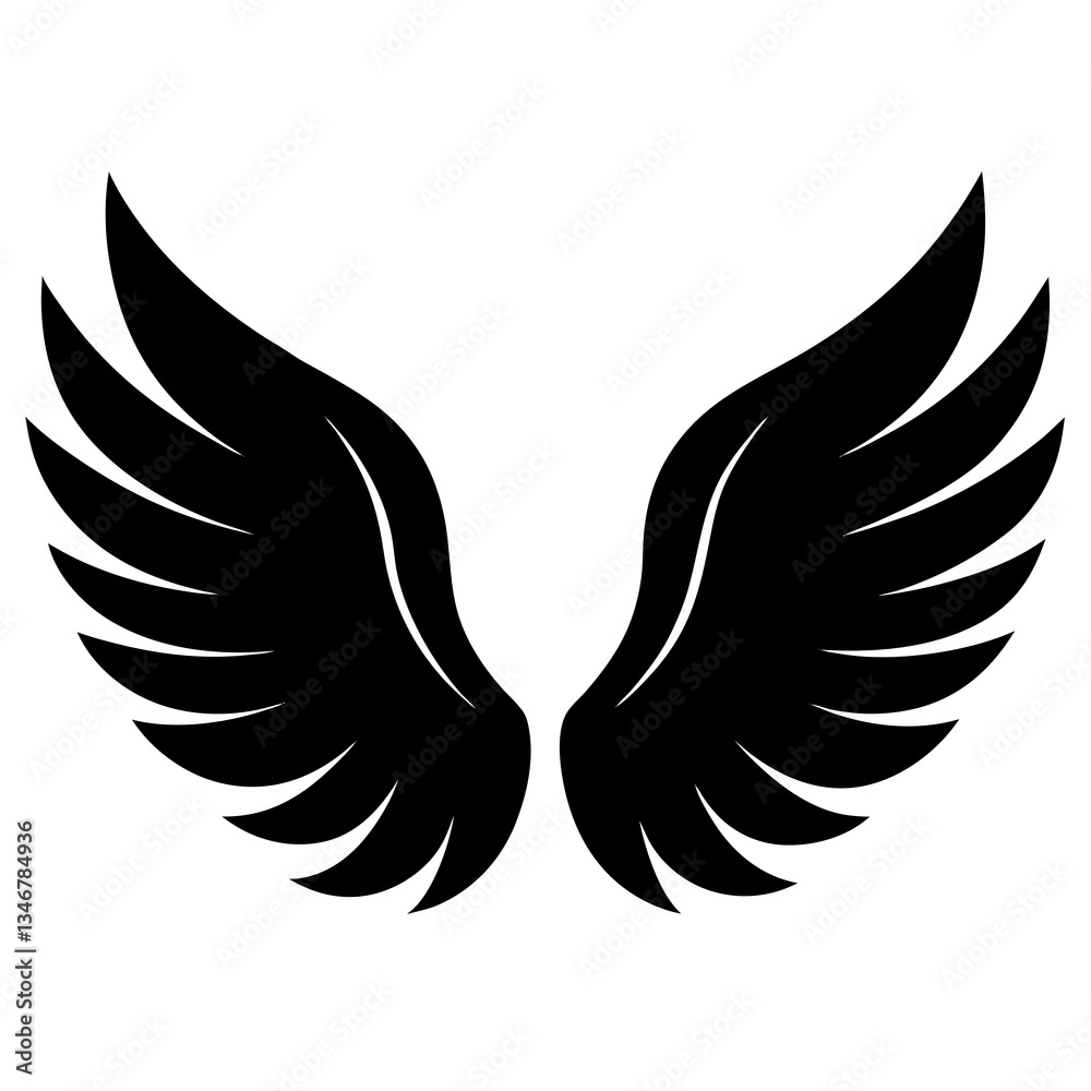 Fototapeta premium wings vector illustration