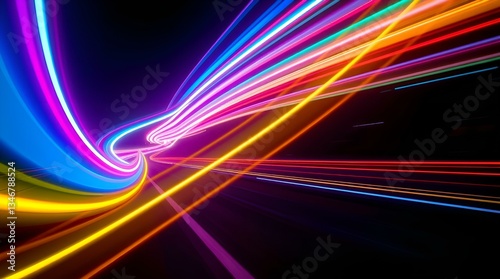 abstract colorful lines background