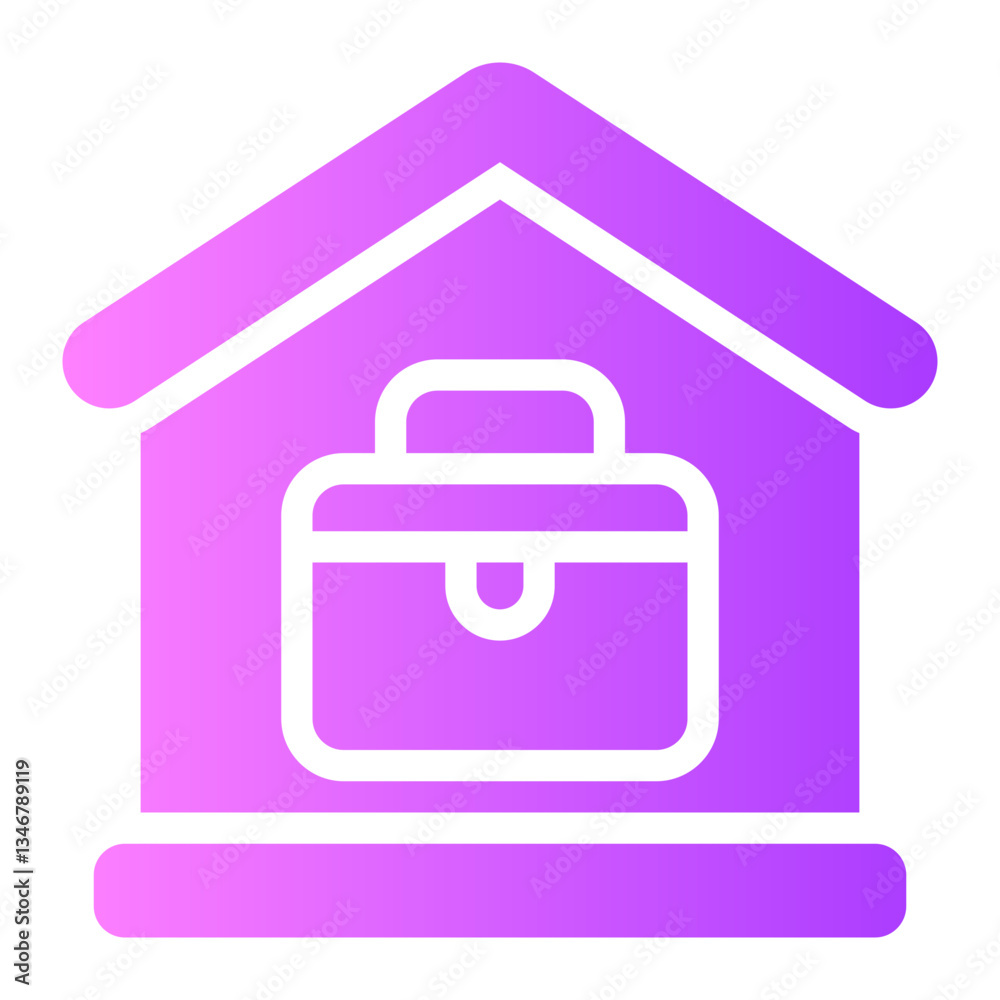 work from home gradient icon work from home gradient icon
