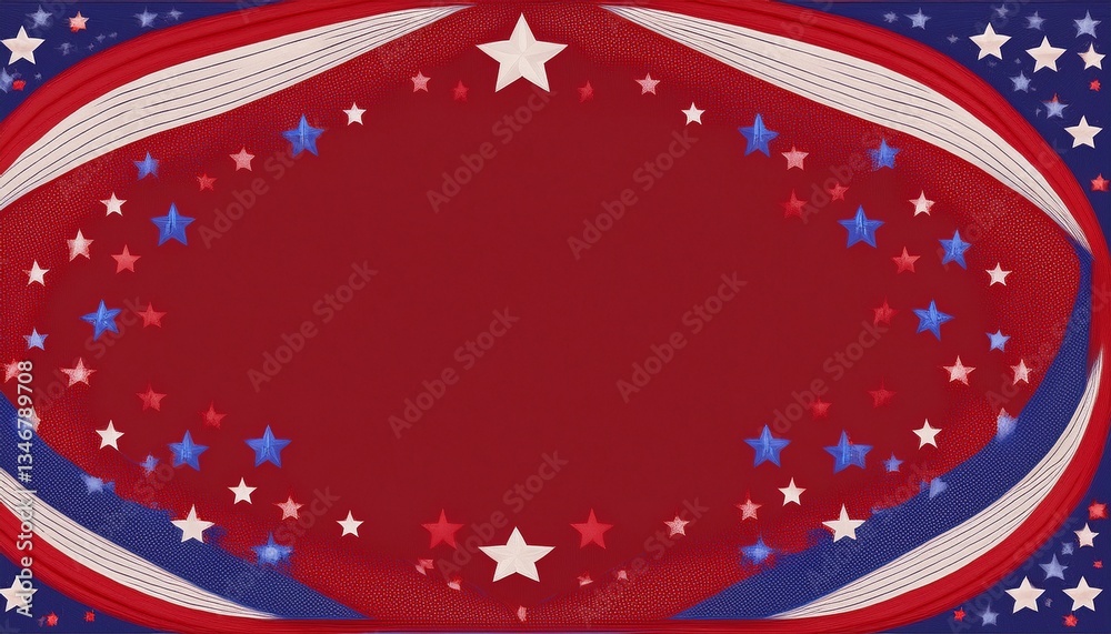 Obraz premium creative american patriotic background in grunge style with empty space for your text graphic resource 