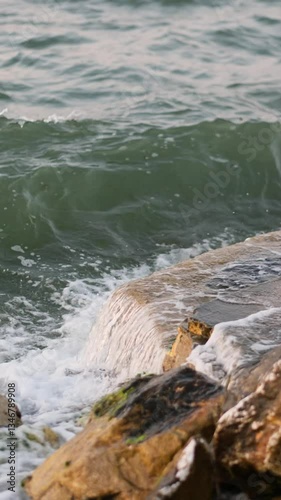 waves on the beach